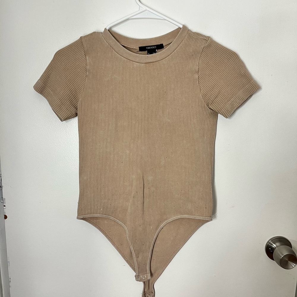 Cotton blend tee bodysuit